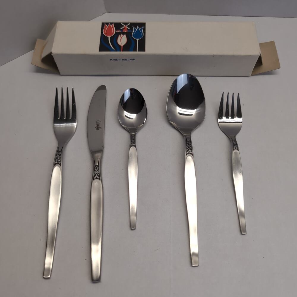 Amefa AFS10 Stainless Steel Flatware Princess 5 Piece Place Setting Promotional